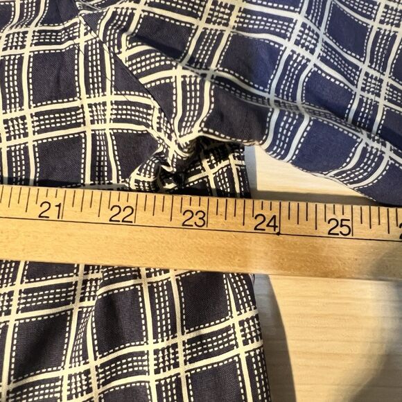 Mens Nat Nast Luxury SS Shirt L Silk Blend Blue White Check Casual - Picture 6 of 9